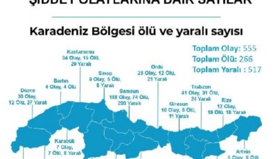 Türkiye’nin silahlı şiddet haritası açıklandı: İstanbul ilk, Erzincan son sırada yer aldı