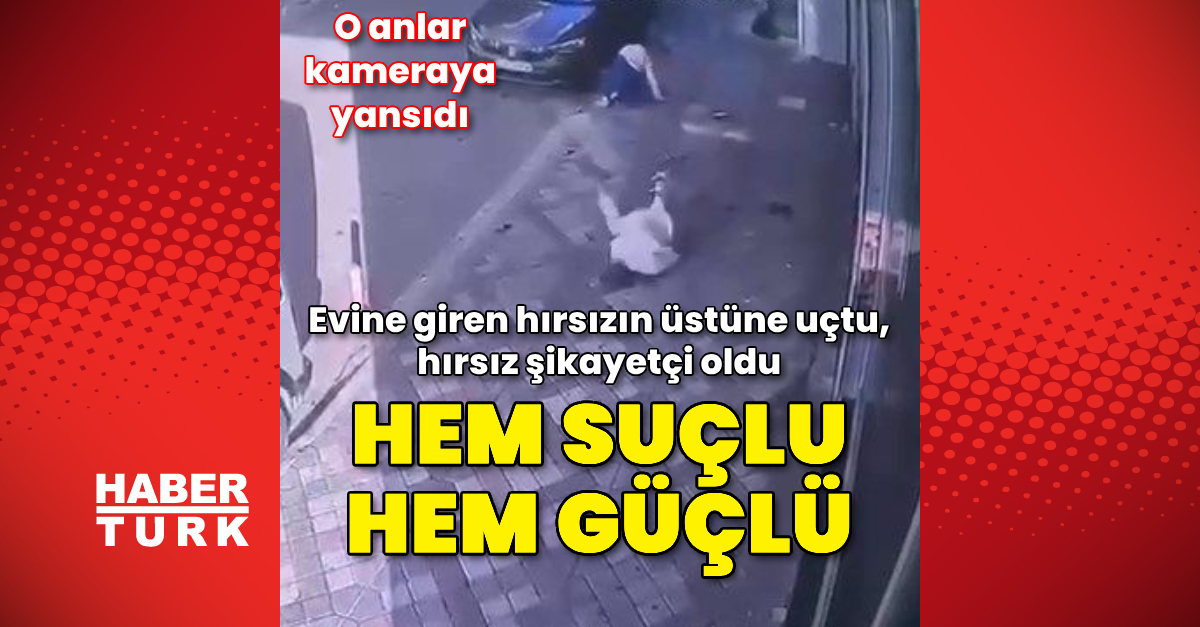 Bağcılar’da bir kadın evine giren hırsızı üzerine atlayıp yakaladı